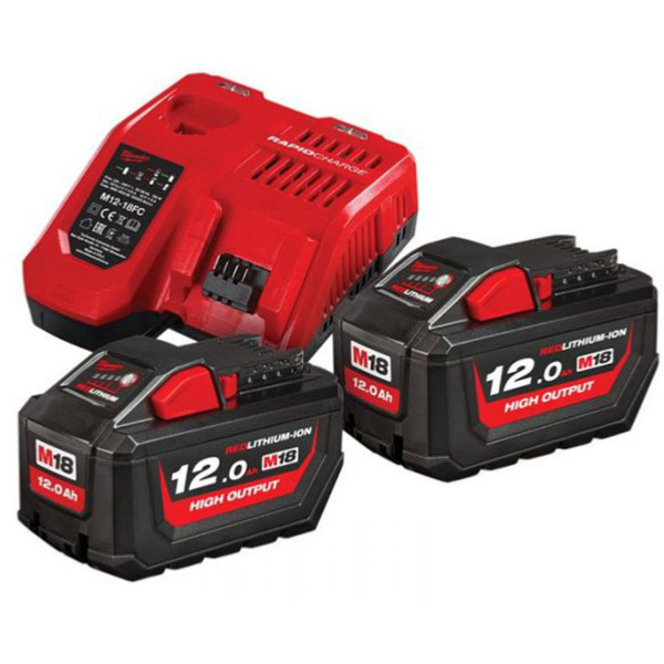 Pack 2 batteries + chargeur M18 HNRG-122 | MILWAUKEE