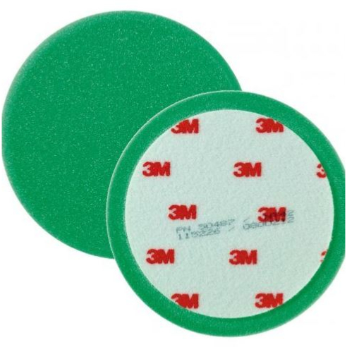 Mousse de polissage verte plate 150 mm | 3M