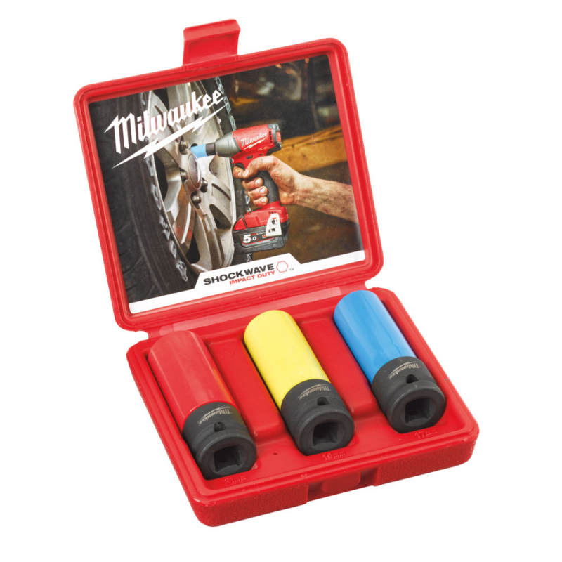 Coffret de 3 douilles automobile 1/2" Shockwave | Milwaukee