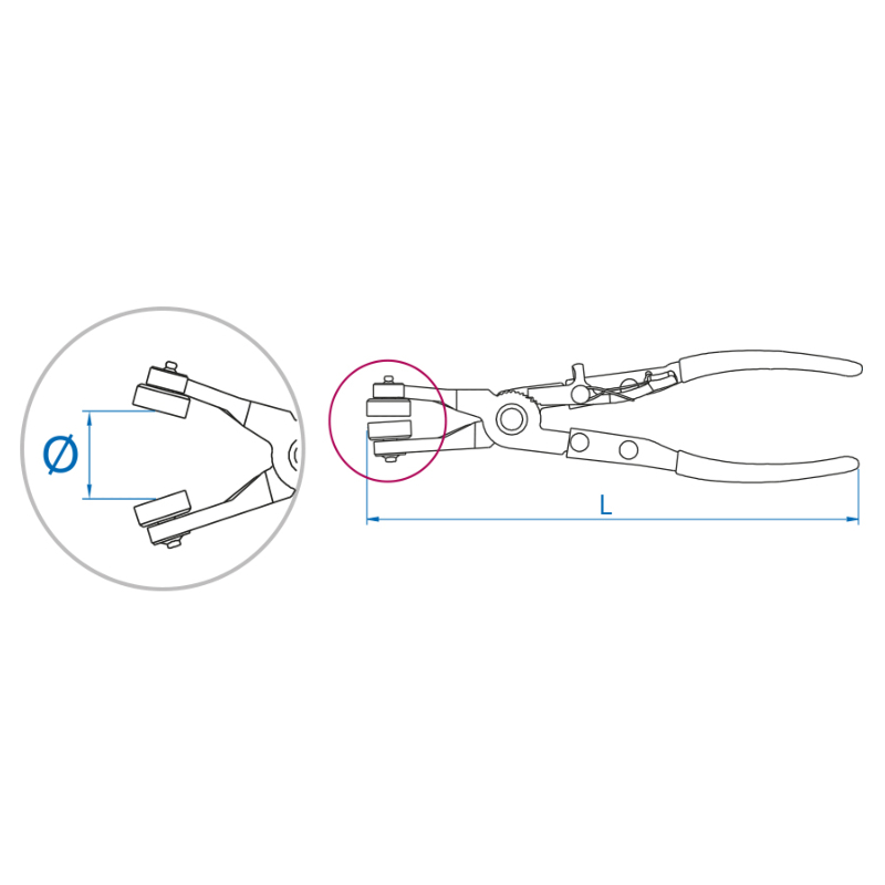 Pince Coudée KS TOOLS 150.1112 Pour Joint De Soupape - Outil Mécanique Précis Version Fine