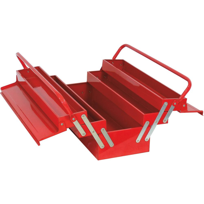 Caisse à outils métallique 5 compartiments | Drakkar Équipement  